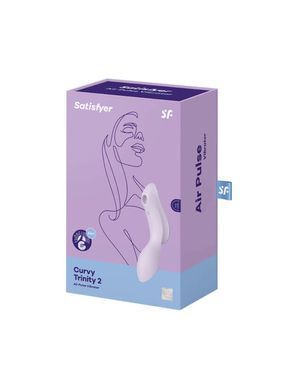 Вакуумный стимулятор с вибрацией Satisfyer Curvy Trinity 2 Violet SO6084 фото Купить   Satisfyer  1 606 грн