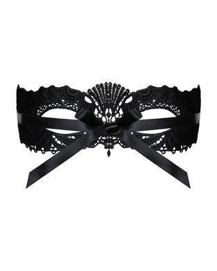 Мереживна маска Obsessive A700 mask, єдиний розмір, чорна SO7186 фото Купити Мереживна маска Obsessive A700 mask, єдиний розмір, чорна  Obsessive (Польща) 433 грн