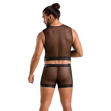 Комплект чоловічої білизни на шнурівці Passion 053 SET WILLIAM L/XL Black, жилет, боксери SO7627 фото Купити Комплект чоловічої білизни на шнурівці Passion 053 SET WILLIAM L/XL Black, жилет, боксери  Passion (Польща) 4 249 грн
