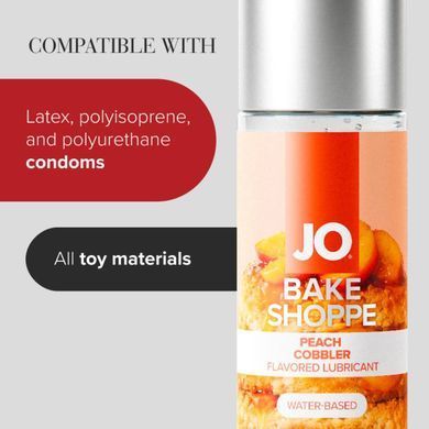 Лубрикант на водній основі JO Bake Shoppe - Peach Cobbler 60 мл, без цукру та парабенів JO  &mdash; фото