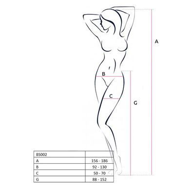 Бодістокінг Passion BS002 white, імітація панчіх і пояса PBS002W фото Купити Бодістокінг Passion BS002 black, імітація панчіх і пояса  Passion (Польща) 803 грн
