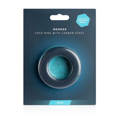 Эрекционное кольцо Boners Cock Ring With Steel Core, стальные вставки, внутренний диаметр 3,7 см SO8874 фото Купить   Boners  784 грн