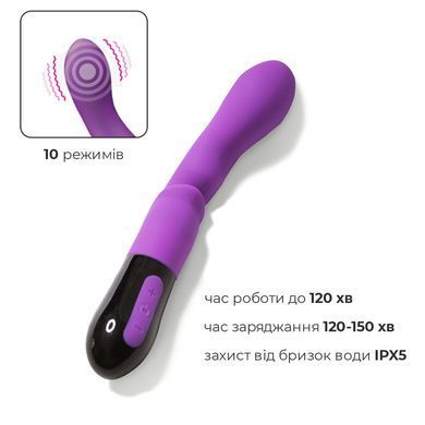 Вібратор Adrien Lastic Nyx 2.0 стимуляція точки G і входу в піхву, що перезаряджається SO6020 фото Купити Вібратор Adrien Lastic Nyx 2.0 стимуляція точки G і входу в піхву, що перезаряджається  Adrien Lastic 1 529 грн