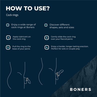 Эрекционное кольцо Boners Ergo Cockring SX2203 фото Купить   Boners  313 грн