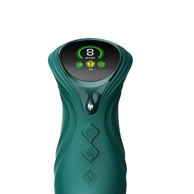 Смарт пульсатор-кролик з вібрацією Zalo Mose 2 Turquoise Green, підігрів до 42 &deg;C, кристал Swarovski SX2687 фото Купити Смарт пульсатор-кролик з вібрацією Zalo Mose 2 Turquoise Green, підігрів до 42 &deg;C, кристал Swarovski  Zalo (США) 5 497 грн