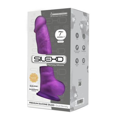 Фалоімітатор SilexD Johnny Purple (MODEL 1 size 7in), двошаровий, силікон+Silexpan, діаметр 3,8 см SO8210 фото Купити Фалоімітатор SilexD Johnny Purple (MODEL 1 size 7in), двошаровий, силікон+Silexpan, діаметр 3,8 см  SILEXD (Іспанія) 1 413 грн