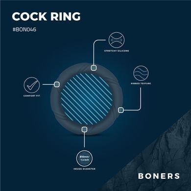 Эрекционное кольцо Boners Ergo Cockring SX2203 фото Купить   Boners  313 грн