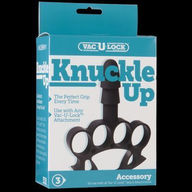 Держатель-кастет Doc Johnson с креплением Vac-U-Lock - Knuckle Up для игрушек SO2795 фото Купить   Doc Johnson (США) 1 108 грн