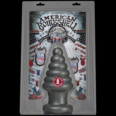 Анальная пробка для фистинга Doc Johnson American Bombshell Destroyer Gun Metal, диаметр 10,7см SO2785 фото Купить   Doc Johnson  4 249 грн
