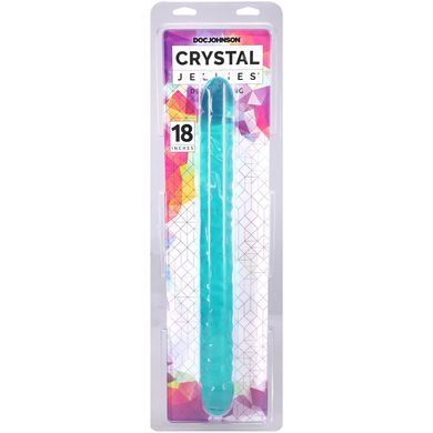 Упаковка Doc Johnson Crystal Jellies Double Dong, лицьова сторона