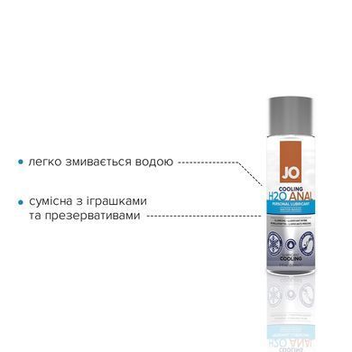 Анальна змазка JO ANAL H2O &mdash; COOLING (60 мл) охолоджувальна, на водній основі SO1458 фото Купити Анальна змазка JO ANAL H2O &mdash; COOLING (60 мл) охолоджувальна, на водній основі  JO (США) 480 грн