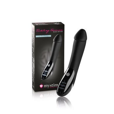 Вибратор с электростимуляцией Mystim Tickling Truman eStim Black, миостимулятор SO3472 фото Купить   Mystim (Німеччина) 6 375 грн