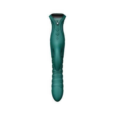 Смарт пульсатор-кролик з вібрацією Zalo Mose 2 Turquoise Green, підігрів до 42 &deg;C, кристал Swarovski SX2687 фото Купити Смарт пульсатор-кролик з вібрацією Zalo Mose 2 Turquoise Green, підігрів до 42 &deg;C, кристал Swarovski  Zalo (США) 5 497 грн