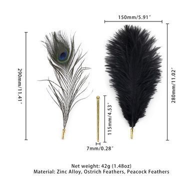 Лоскітка LOCKINK SEVANDA Natural Peacock Flirting Feather Tickler, перо павича SX0895 фото Купити Лоскітка LOCKINK SEVANDA Natural Peacock Flirting Feather Tickler, перо павича  LOCKINK (Китай) 1 274 грн