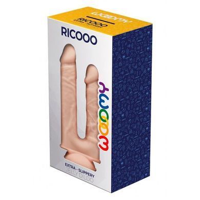 Двойной фаллоимитатор Wooomy Ricooo, с присоской, размер 19х4,3 см и 17х3,3 см SO7402 фото Купить   Wooomy (Іспанія) 738 грн