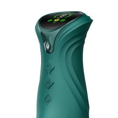 Смарт пульсатор-кролик з вібрацією Zalo Mose 2 Turquoise Green, підігрів до 42 &deg;C, кристал Swarovski SX2687 фото Купити Смарт пульсатор-кролик з вібрацією Zalo Mose 2 Turquoise Green, підігрів до 42 &deg;C, кристал Swarovski  Zalo (США) 5 497 грн