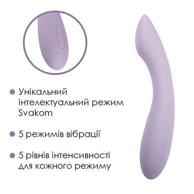 Вибратор для точки G с интеллектуальным режимом Svakom Amy 2 Pastel Lilac SO8770 фото Купить   Svakom (США) 3 048 грн
