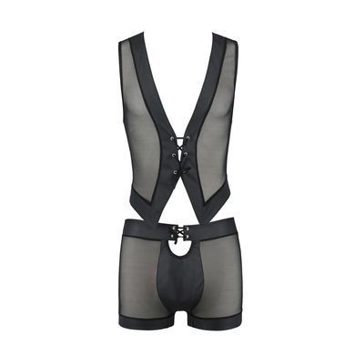 Комплект чоловічої білизни на шнурівці Passion 053 SET WILLIAM L/XL Black, жилет, боксери SO7627 фото Купити Комплект чоловічої білизни на шнурівці Passion 053 SET WILLIAM L/XL Black, жилет, боксери  Passion (Польща) 4 249 грн