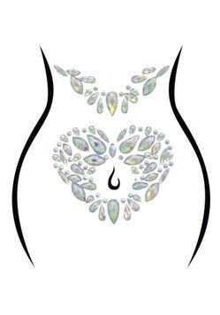 Стразы-украшения для тела Leg Avenue Novalie body jewels sticker, наклейки SO9179 фото Купить   Leg Avenue (США) 729 грн