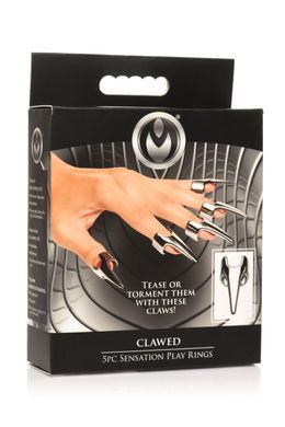 Набор колец с когтями Master Series Five-Piece Sensation Claw Rings - Silver SX1191 фото Купить   Master Series (США) 2 863 грн
