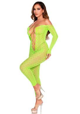 Бодистокинг Leg Avenue Crotchless Footless Lingerie Bodystocking One Size Neon Green SX2777 фото Купить   Leg Avenue (США) 1 191 грн