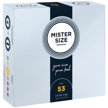 Презервативи Mister Size - pure feel - 53 (36 condoms), товщина 0,05 мм SO8051 фото Купити Презервативи Mister Size - pure feel - 53 (3 condoms), товщина 0,05 мм  Mister Size (Німеччина) 831 грн