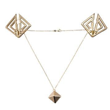 Зажимы для сосков с тяжелой подвеской LOCKINK Adjustable Nipple Clamps with Heavy Pendant - Golden SX0846 фото Купить   LOCKINK (Китай) 923 грн