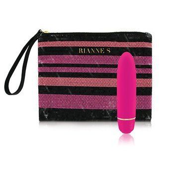 Вібропуля RIANNE S &ndash; Classique Vibe міні-вібратор на 7 режимів, чохол-косметичка French Rose SO3863 фото Купити Вібропуля RIANNE S &ndash; Classique Vibe міні-вібратор на 7 режимів, чохол-косметичка French Rose  RIANNE S (Нідерланди) 1 015 грн
