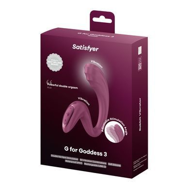 Вагинально-клиторальный вибратор Satisfyer G for Goddess 3 Dark Grey, 2 мотора Satisfyer  &mdash; фото