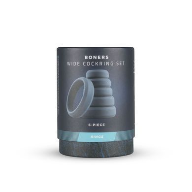 Набір ерекційних кілець Boners 6-Piece Cock Ring Set, діаметр від 2,6 до 5,7 см, силікон SO8847 фото Купити Набір ерекційних кілець Boners 6-Piece Cock Ring Set, діаметр від 2,6 до 5,7 см, силікон  Boners  1 228 грн