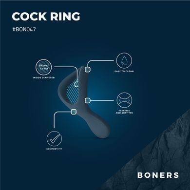 Ерекційне кільце Boners Cock ring SX2204 фото Купити Ерекційне кільце Boners Cock ring  Boners  406 грн