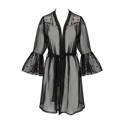 Воздушный пеньюар Passion LOVELIA PEIGNOIR XXL/XXXL, black SO4773 фото Купить   Passion (Польща) 3 787 грн