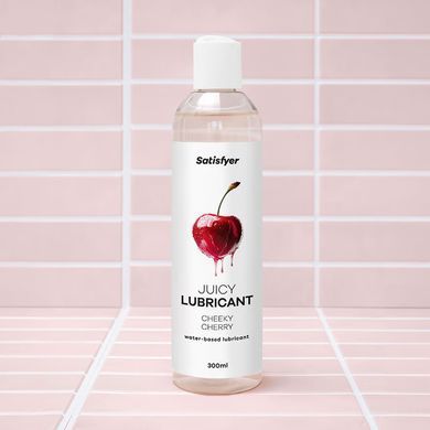 Лубрикант на водной основе Satisfyer Juicy Lubricant Cheeky Cherry water based 300 мл SX2728 фото Купить Лубрикант на водной основе Satisfyer Juicy Lubricant Cheeky Cherry water based 300 мл  Satisfyer  552 грн
