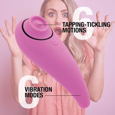 Пульсатор для клітора плюс вібратор FeelzToys - FemmeGasm Tapping & Tickling Vibrator Pink SO4579 фото Купити Пульсатор для клітора плюс вібратор FeelzToys - FemmeGasm Tapping & Tickling Vibrator Pink  FeelzToys (Нідерланди) 2 420 грн