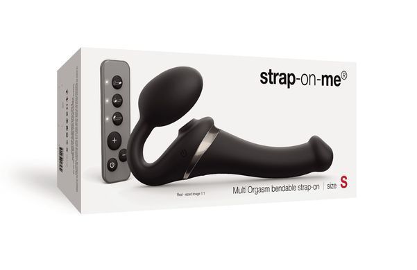 Безремінний вібрострапон з вакуумною стимуляцією Strap-On-Me MULTI ORGASM Black S, регульований SO6821 фото Купити Безремінний вібрострапон з вакуумною стимуляцією Strap-On-Me MULTI ORGASM Black S, регульований  Strap-On-Me  6 340 грн