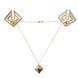 Зажимы для сосков с тяжелой подвеской LOCKINK Adjustable Nipple Clamps with Heavy Pendant - Golden SX0846 фото 1
