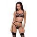 Стринги из стреп Passion Exclusive MEGGY THONG L/XL, black PS27710 фото 1